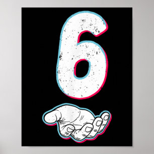 Number 67 Matching Six Seven 6 7 Meme 6 7 Hallowee Poster