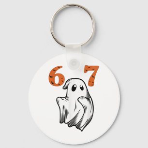 Number 67 Matching Six Seven 6 7 Meme Halloween Co Key Ring