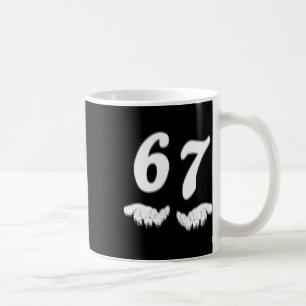 Number 67 Matching Six Seven Meme Funny Halloween Coffee Mug