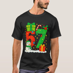 Number 67 Meme Matching Christmas Couple 67 Six Se T-Shirt