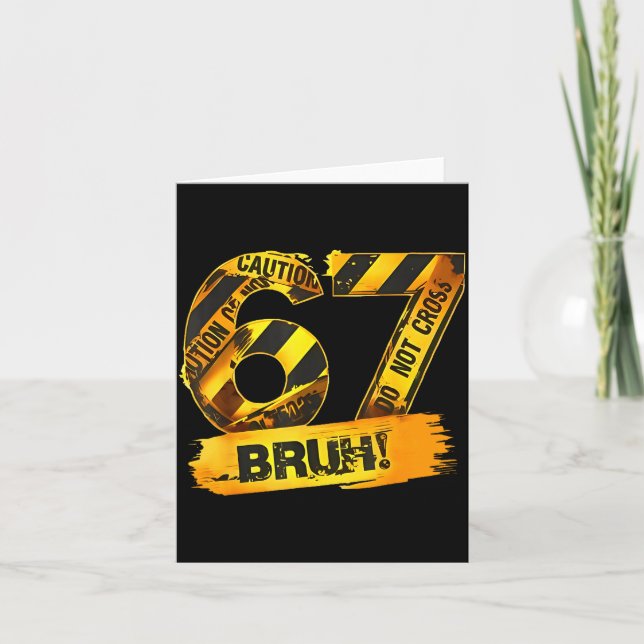 Number 67 Numbered Uniform Srts Jersey Team 67th B Card (Front)