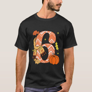 Number 6 67 Fall Autumn Pumpkin Meme Funny Six Sev T-Shirt