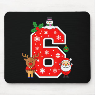 Number 6 67 Meme Couple Pajamas Christmas Matching Mouse Mat