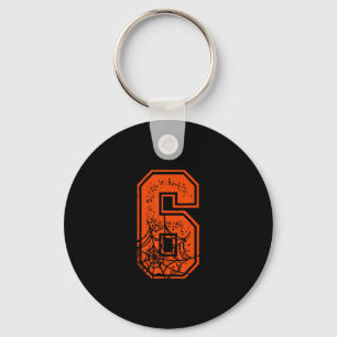 Number 6 67 Meme Halloween Pumpkin Costume Matchin Key Ring