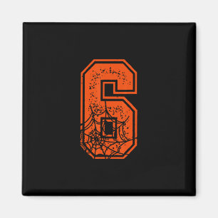 Number 6 67 Meme Halloween Pumpkin Costume Matchin Magnet