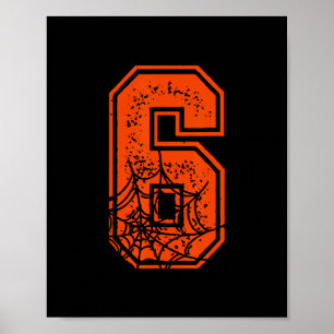 Number 6 67 Meme Halloween Pumpkin Costume Matchin Poster