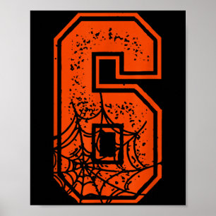 Number 6 67 Meme Halloween Pumpkin Costume Matchin Poster