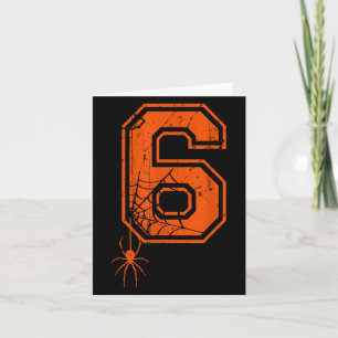 Number 6 67 Meme Halloween Sder Costume Matching G Card