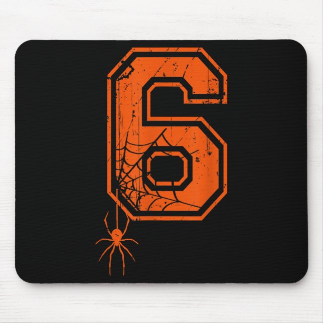Number 6 67 Meme Halloween Sder Costume Matching G Mouse Mat (Front)