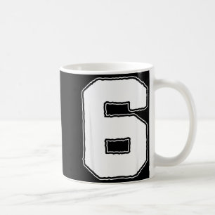 Number 6 6th Birthday Boy Kids Six Year Old Happy  Coffee Mug