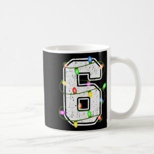 Number 6 6th Birthday Boy Six Christmas Happy Birt Coffee Mug