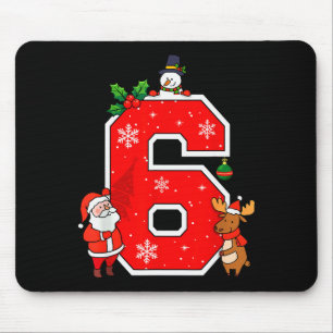 Number 6 7 Meme 67 Couple Pajamas Christmas Matchi Mouse Mat