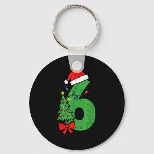 Number 6 Christmas 6 7 Matching 67 Meme Men Women Key Ring