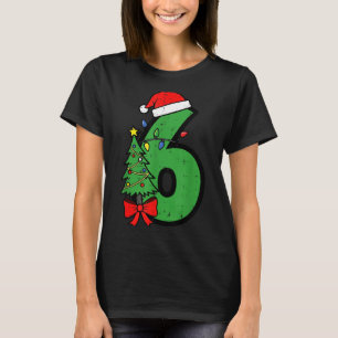 Number 6 Christmas 6 7 Matching 67 Meme Men Women  T-Shirt