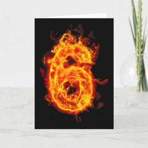 Number 6 Fire Ice Number Six Seven Meme 67 Alpha S Card