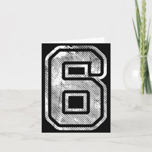 Number 6 Funny Matching 67 Meme Halloween 6th Birt Card