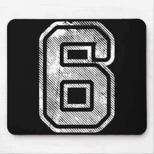 Number 6 Funny Matching 67 Meme Halloween 6th Birt Mouse Mat