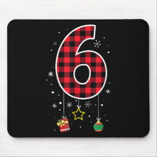 Number 6 Funny Meme Saying 6 7 Six Seven Christmas Mouse Mat