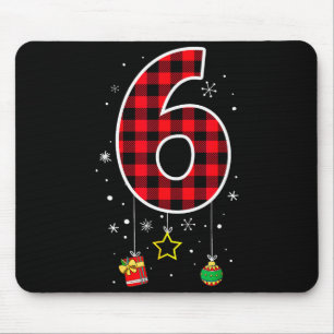 Number 6 Funny Meme Saying 6 7 Six Seven Christmas Mouse Mat
