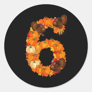 Number 6 Funny Saying 6 7 Six Seven Meme Couple Th Classic Round Sticker