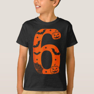 Number 6 Funny Six Seven Meme Halloween  T-Shirt