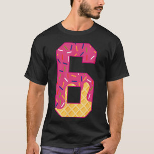 Number 6 Ice Cream Drip 67 Halloween T-Shirt