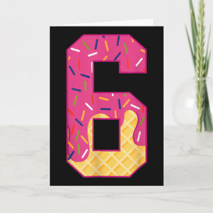 Number 6 Ice Cream Drip 67 Meme Couple Halloween C Card