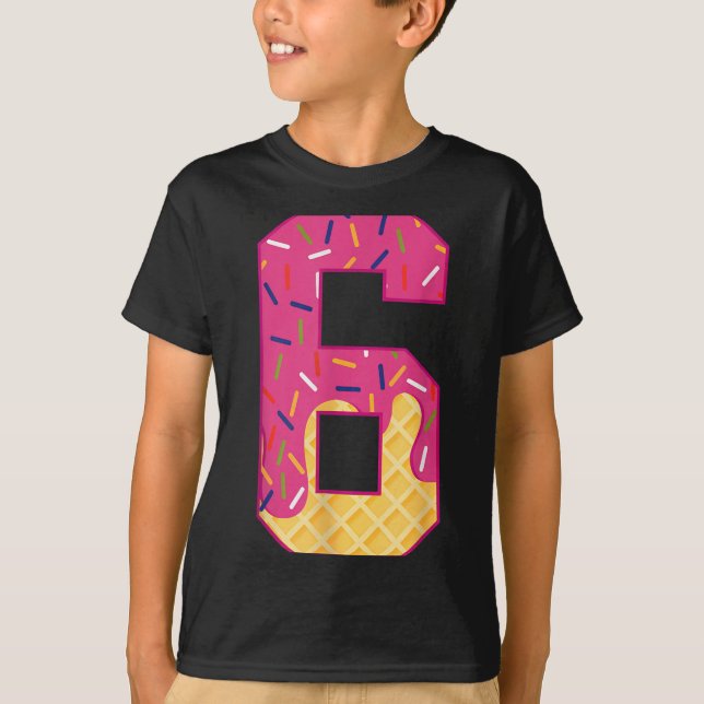 Number 6 Ice Cream Drip 67 Meme Couple Halloween C T-Shirt (Front)