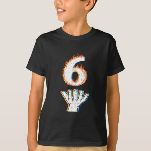 Number 6 Matching 67 Flame Men Women Kids T-Shirt