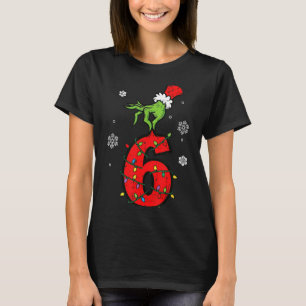 Number 6 Matching 67 Meme 6 7 Christmas Boys Youth T-Shirt