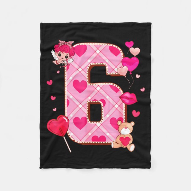 Number 6 Matching 67 Meme 6 7 Couple Matching Vale Fleece Blanket (Front)