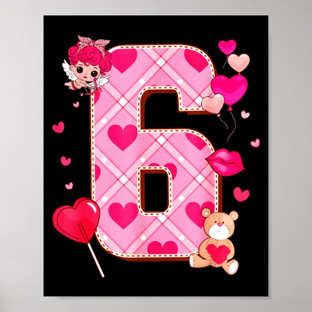 Number 6 Matching 67 Meme 6 7 Couple Matching Vale Poster (Front)