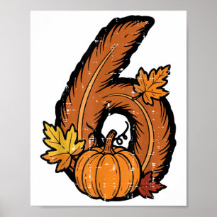 Number 6 Matching 67 Meme 6 7 Thanksgiving Boys Yo Poster