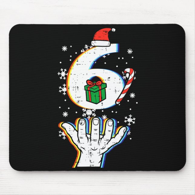 Number 6 Matching 67 Meme Christmas 6 7 Xmas Men W Mouse Mat (Front)