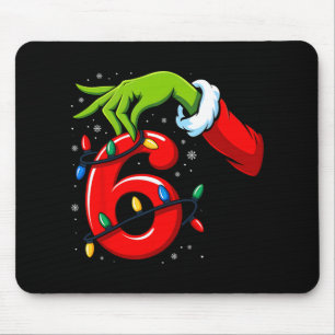 Number 6 Matching 67 Meme Christmas Elf Hand Boys  Mouse Mat