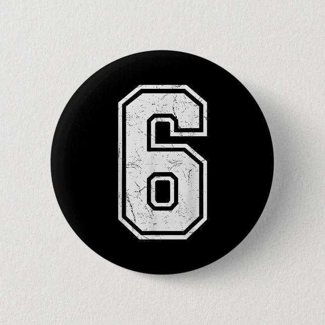 Number 6 Matching 67 Meme Costume Men Women Kids  6 Cm Round Badge (Front)