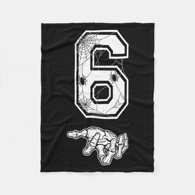 Number 6 Matching 67 Meme Couples Halloween Costum Fleece Blanket (Front)