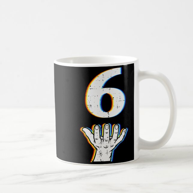 Number 6 Matching 67 Meme Halloween Costume Men Wo Coffee Mug (Right)
