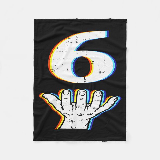 Number 6 Matching 67 Meme Halloween Costume Men Wo Fleece Blanket (Front)