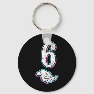 Number 6 Matching 67 Meme Halloween Costume Men Wo Key Ring