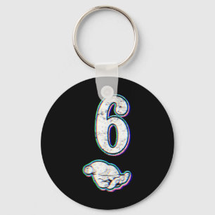 Number 6 Matching 67 Meme Halloween Costume Men Wo Key Ring