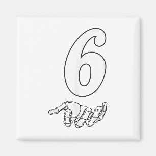 Number 6 Matching 67 Meme Halloween Costume Men Wo Magnet