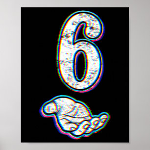 Number 6 Matching 67 Meme Halloween Costume Men Wo Poster