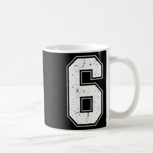 Number 6 Matching Costume 67 Meme Costume Distress Coffee Mug