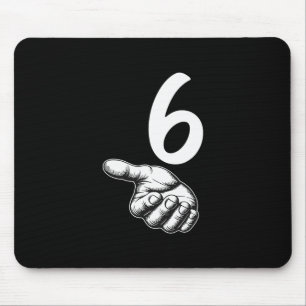 Number 6 Matching Duo 67 Meme Gen Alpha Slang Hall Mouse Mat