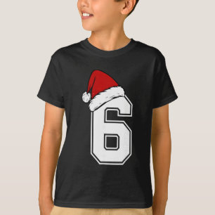 Number 6 Matching Six Seven 6 7 Meme 6 7 Christmas T-Shirt