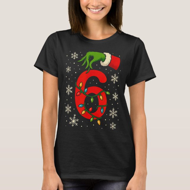 Number 6 Matching Six Seven Meme Christmas Boys Yo T-Shirt (Front)