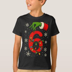 Number 6 Matching Six Seven Meme Christmas Boys Yo T-Shirt