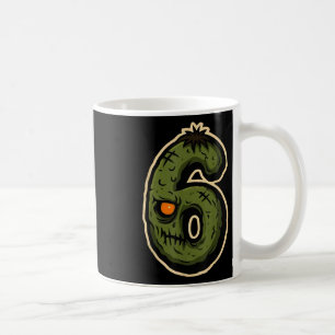 Number 6 Monster 67 Meme Matching Couple Halloween Coffee Mug