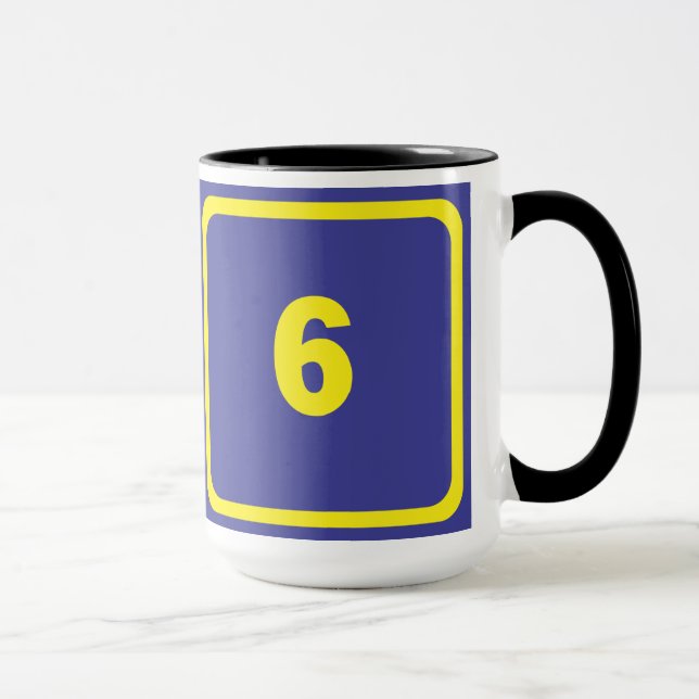 Number 6 mug (Right)